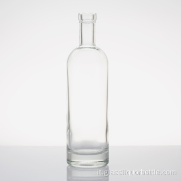Bottiglia di liquore in vetro blu vintage 500ml